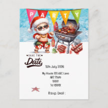 Christmas in July with SANTA CLAUS Save the date  