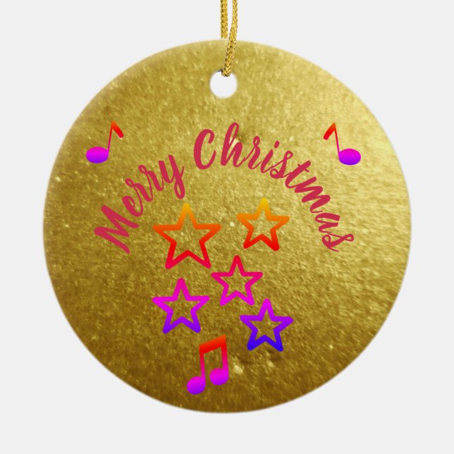 Christmas in Music Julgransprydnad Keramik (Framsidan)