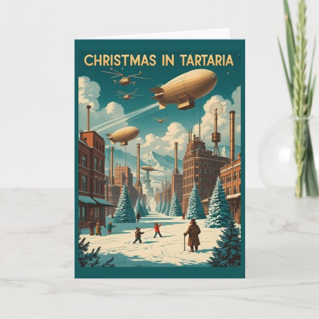 Christmas in Tartaria Card Alternate History  Kort (Framsida)