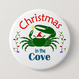 Christmas in the Cove Large Button Knapp