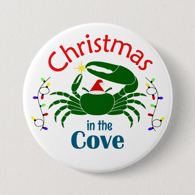 Christmas in the Cove Large Button Knapp (Framsida)
