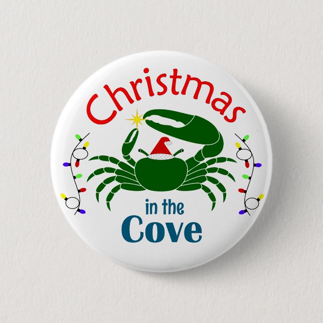 Christmas in the Cove Medium Button Knapp (Framsida)
