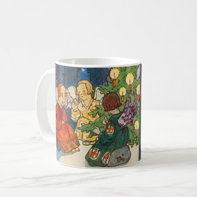 Christmas in the forest - Zdenek Guth Kaffemugg (Framsida vänster)