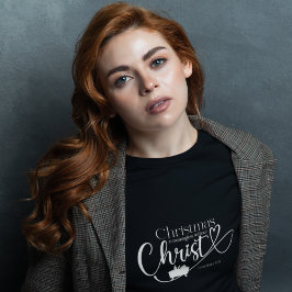 CHRISTMAS INNEBÄR ATT UTAN KRISTS KVINNOR T SHIRT