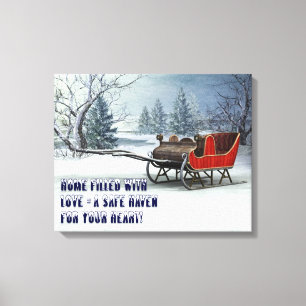 CHRISTMAS INVITATION CANVAS