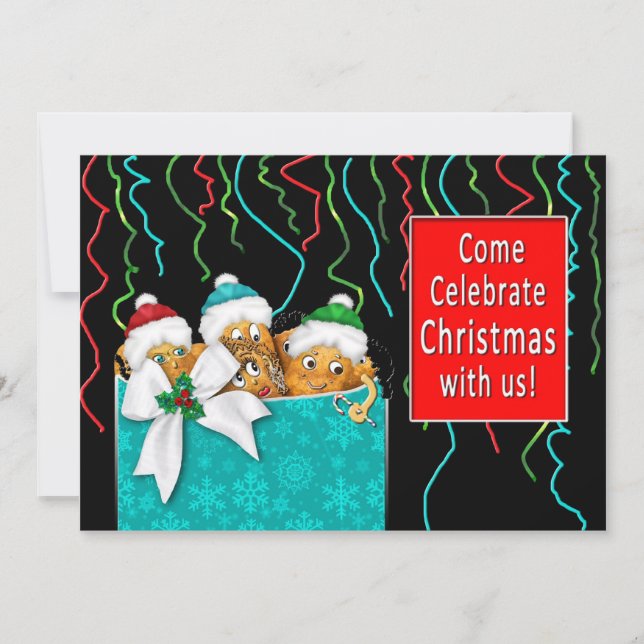 CHRISTMAS INVITATION - POTATO FAMILY SAMLING INBJUDNINGAR (Framsida)