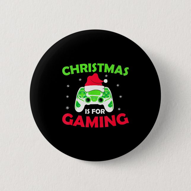 Christmas Is For Gaming Video Games  Knapp (Framsida)