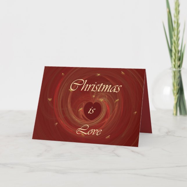 CHRISTMAS IS KÄRLEK HELGKORT (Framsida)