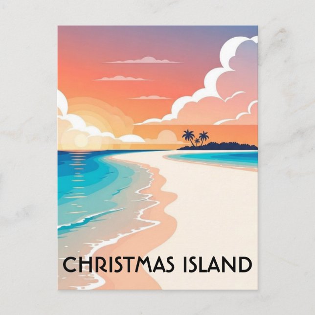 Christmas Island Travel Vykort (Framsida)