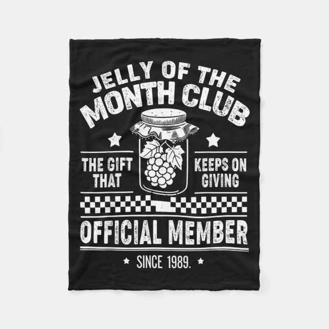 Christmas Jelly Of The Month Club Member Funny Xma Fleecefilt (Framsidan)