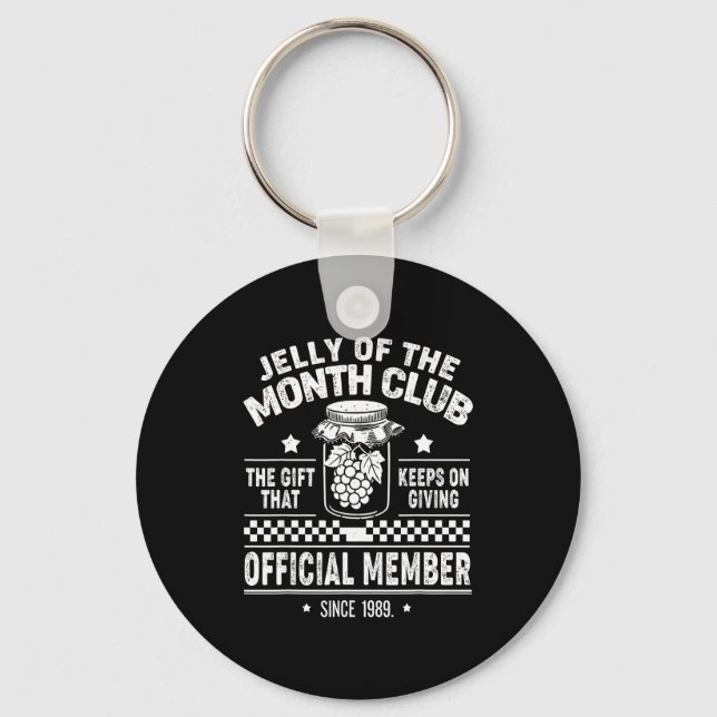 Christmas Jelly Of The Month Club Member Funny Xma Nyckelring (Framsida)