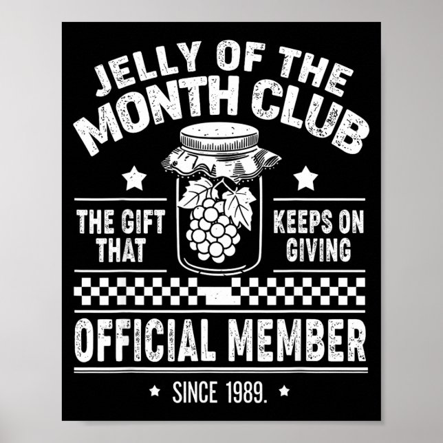 Christmas Jelly Of The Month Club Member Funny Xma Poster (Framsidan)