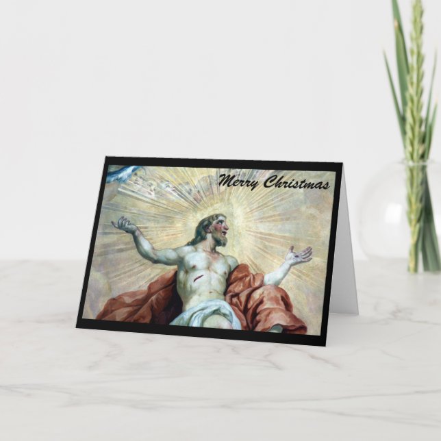 christmas jesus helgkort (Framsida)