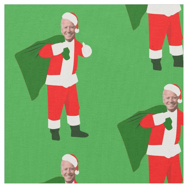 christmas joe biden Santa Tyg (Närbild)