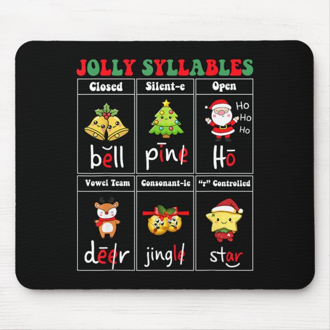 Christmas Jolly Syllables Teacher Students Funny S Musmatta (Framsidan)