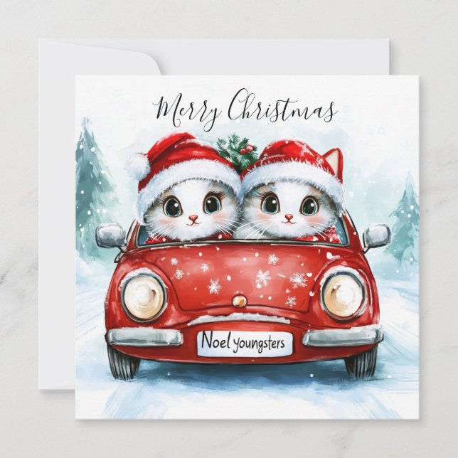 Christmas Journey with Furry Friends Kort (Framsida)