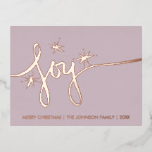 Christmas Joy Blush Hand Lettering Pressad