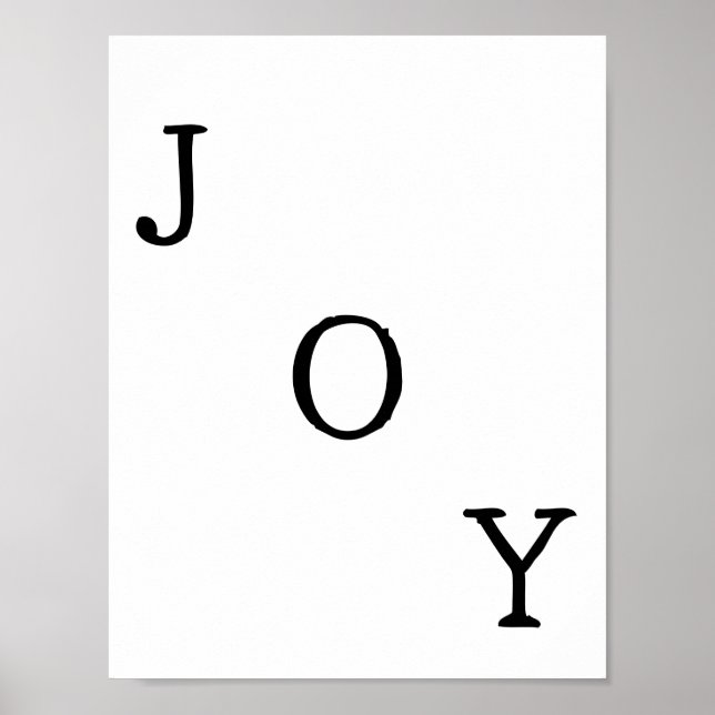 Christmas Joy Holiday Quote Poster (Framsidan)