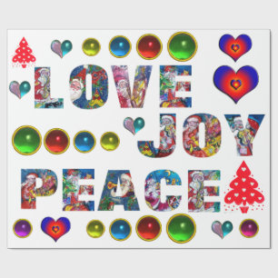 CHRISTMAS JOY KÄRLEK PEACE PRESENTPAPPER