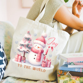 Christmas Joy to the World Tote Bag Tygkasse