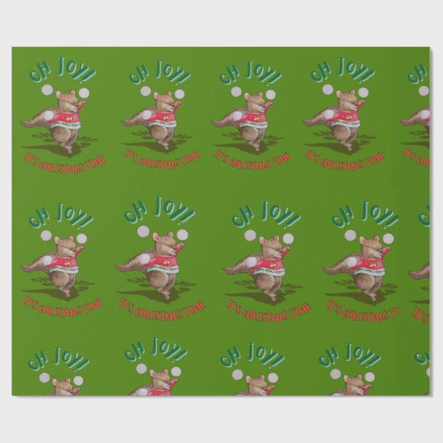 Christmas Joy Wrapping Paper Presentpapper (Platt)