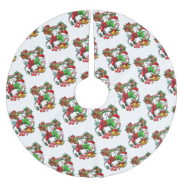 Christmas Julgransmatta Borstad Polyester