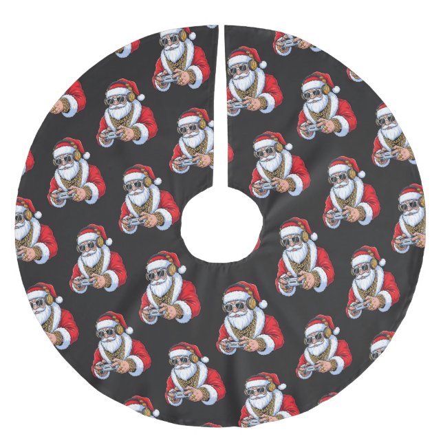 Christmas Julgransmatta Borstad Polyester (Framsidan)