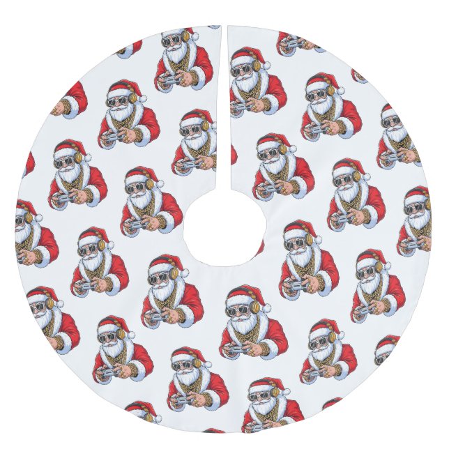 Christmas Julgransmatta Borstad Polyester (Framsidan)