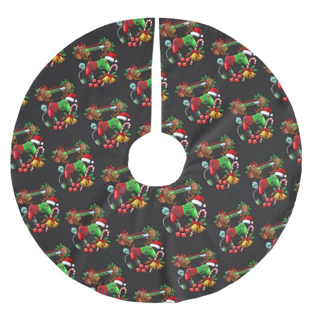 Christmas Julgransmatta Borstad Polyester (Framsidan)