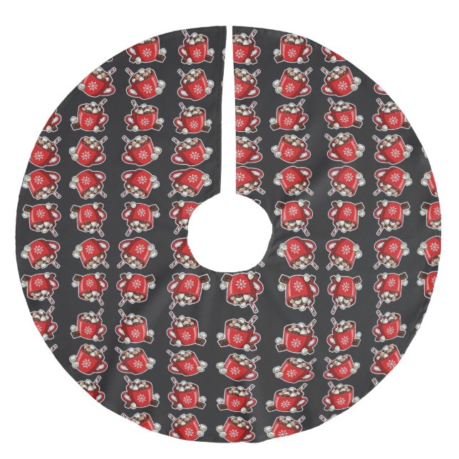 Christmas Julgransmatta Borstad Polyester (Framsidan)