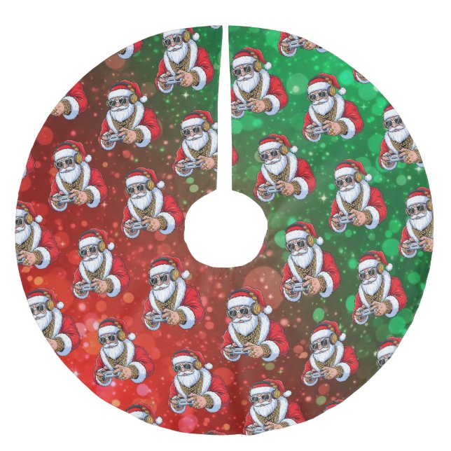 Christmas Julgransmatta Borstad Polyester (Framsidan)