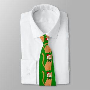 christmas jultomten hat orange cat slips