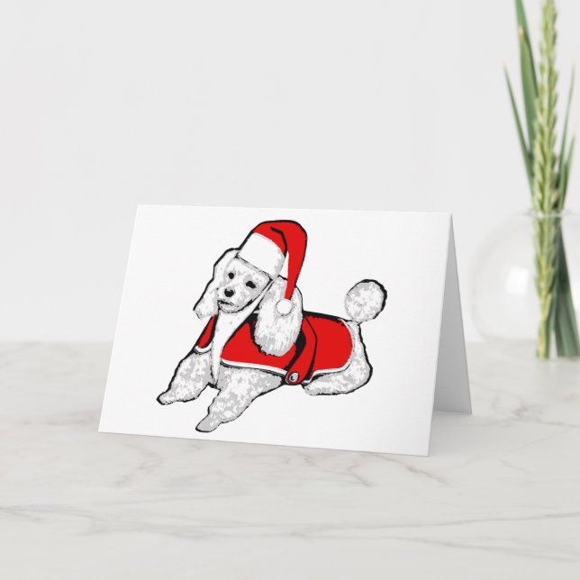 christmas jultomten pudel inbjudan (Framsida)