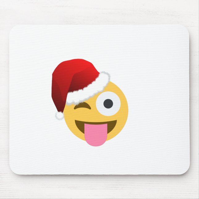 christmas jultomten winking emoji musmatta (Framsidan)