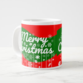 Christmas Jumbo Mug – White Ornaments  Mugg