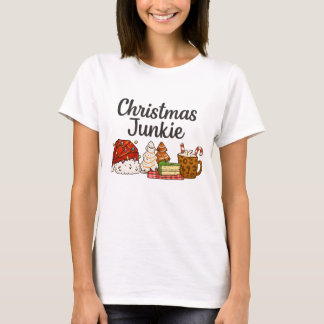 Christmas Junkie Dessert Print | Cozy Xmas graphic T Shirt