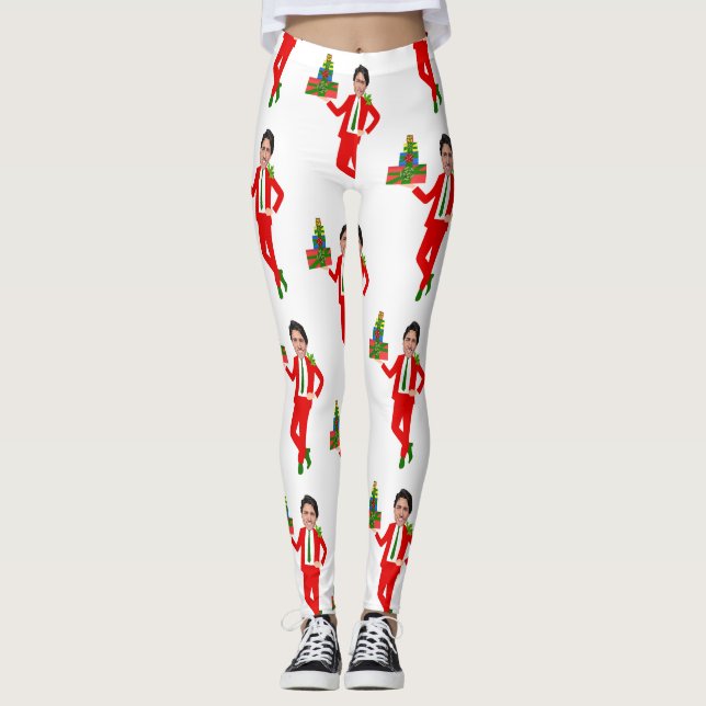 christmas Justin trudeau Leggings (Framsida)