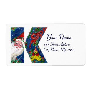 CHRISTMAS K BREV / JULTOMTEN MED RED RIBBON FRAKTSEDEL