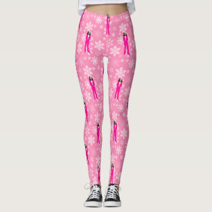 christmas kamala harris Santa isig rosa Leggings