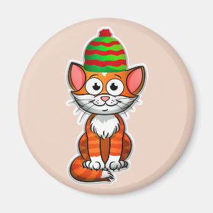 christmas kattunge magnet