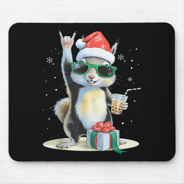 Christmas Kawaii Squirrel Bubble Tea Boba Squirrel Musmatta (Framsidan)