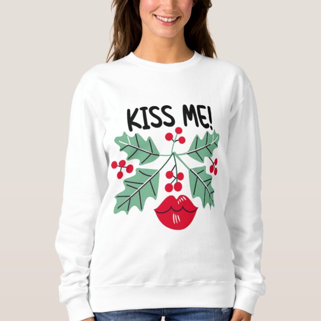 Christmas Kiss 2025 Funny Cool T-Shirt Gift (Framsida)