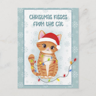 Christmas Kisses from the Cat Helg Vykort