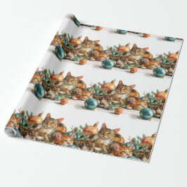 Christmas Kittens Presentpapper