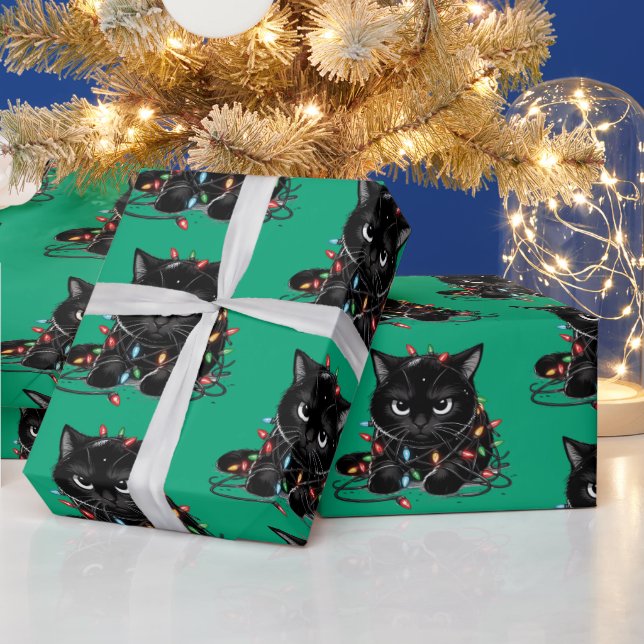 Christmas Kitty Presentpapper (Helgdagar)