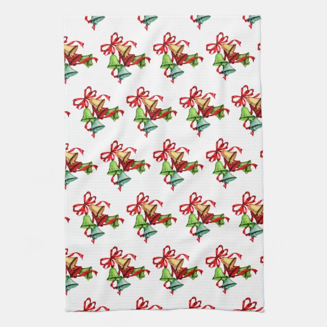 Christmas klockor kökshandduk (Vertikal)
