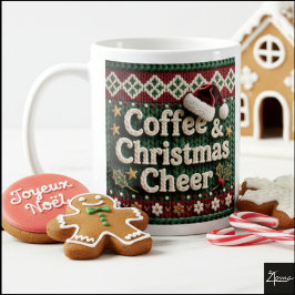 Christmas Knit Sweater Coffee & Christma Santa Hat Kaffemugg