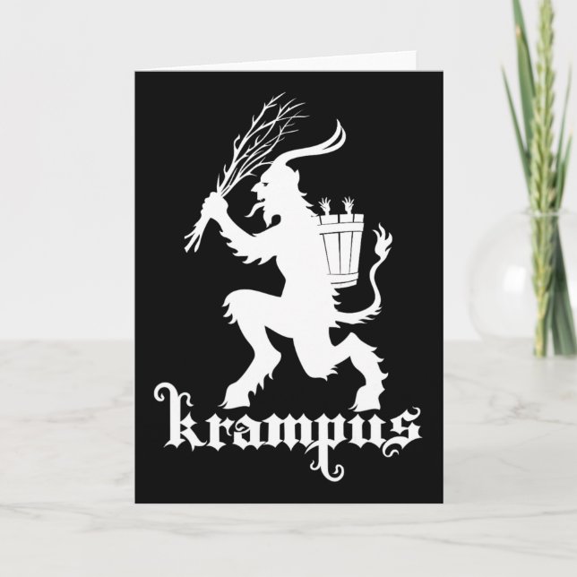 Christmas Krampus Scary Xmas Horror Occult Holiday Kort (Framsida)