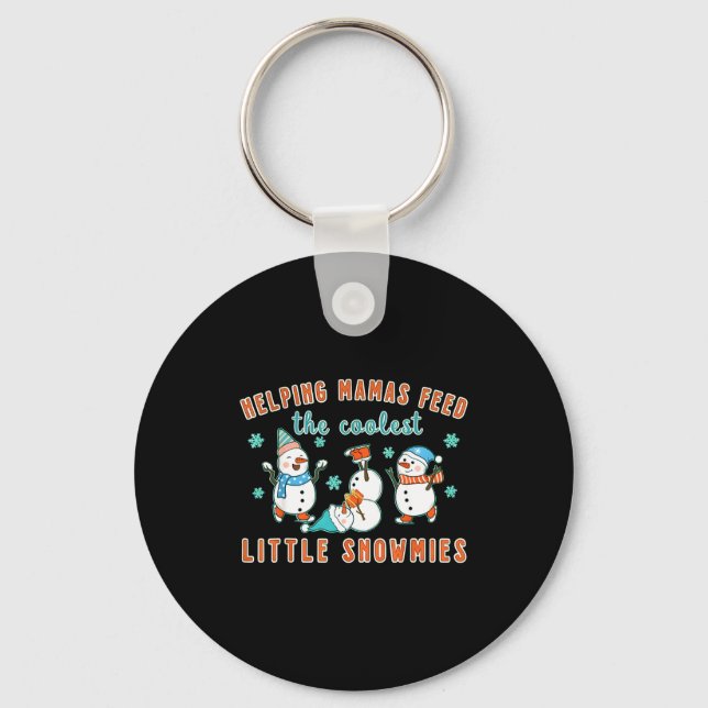 Christmas Lactation Consultant Lactation Nurse Lac Nyckelring (Framsida)