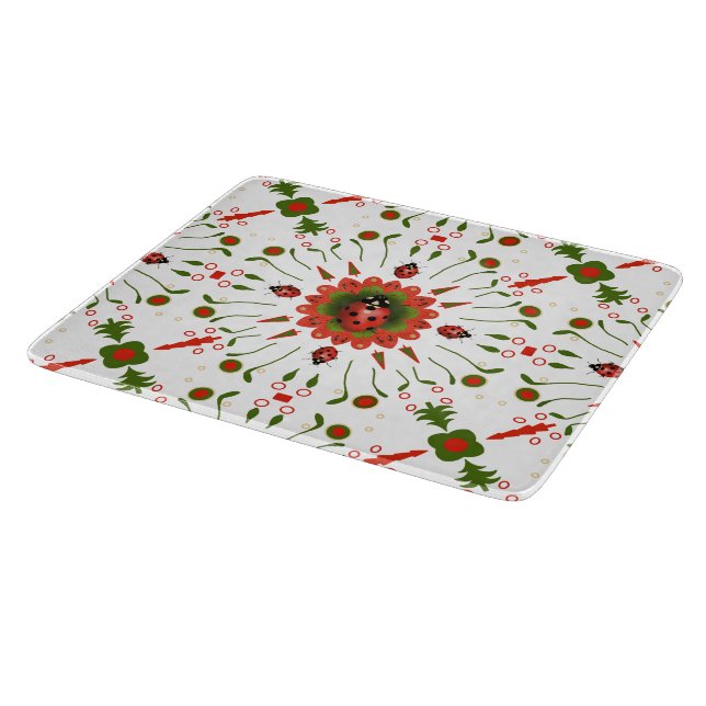 Christmas Ladybug Red White Green (Hörn)